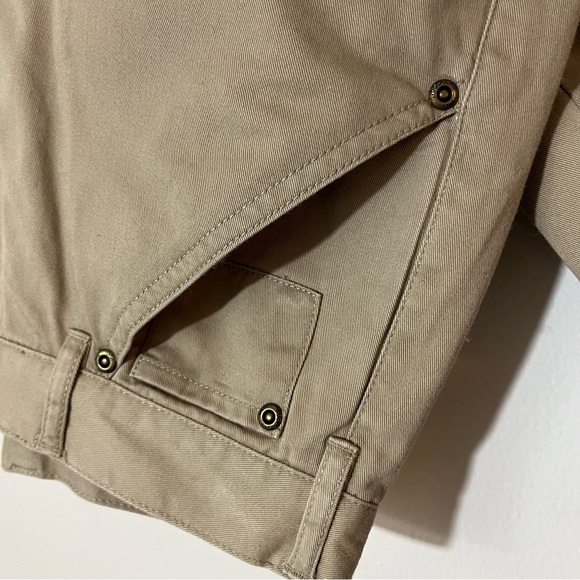 Woolrich Tan Trousers Sz 8 with Plaid Cuffs and plaid lining. - Picture 2 of 14